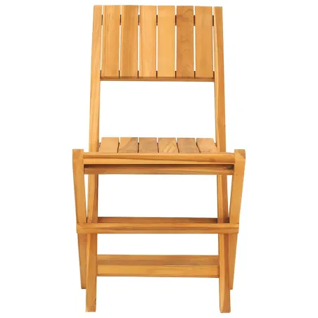 Chaises de jardin pliantes lot de 4 47x61x90cm bois massif teck
