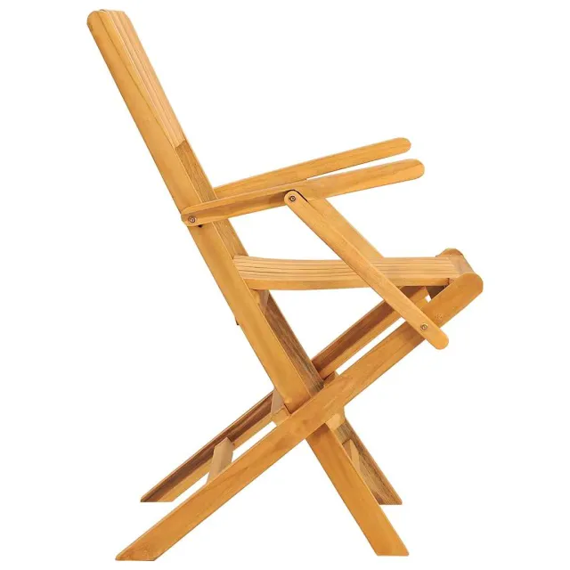 Chaises de jardin pliantes lot de 4 55x61x90cm bois massif teck