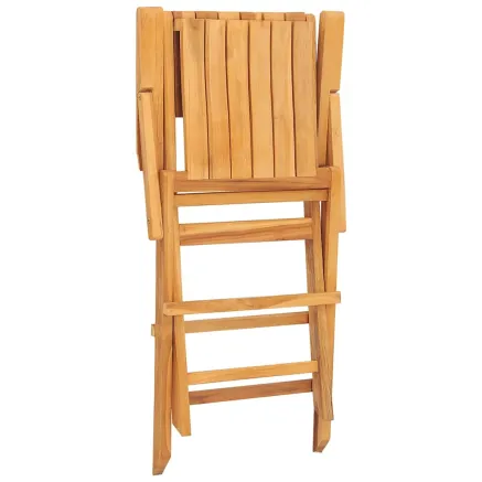 Chaises de jardin pliantes lot de 8 55x61x90cm bois massif teck 2