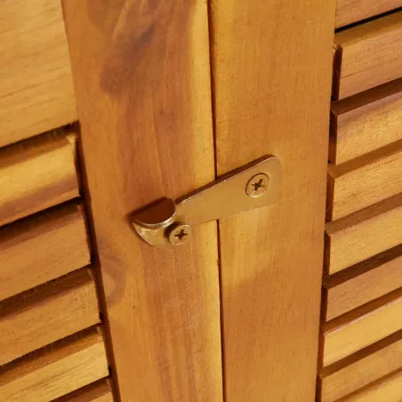 Boîte de rangement de jardin 210x87x104 cm bois massif d'acacia