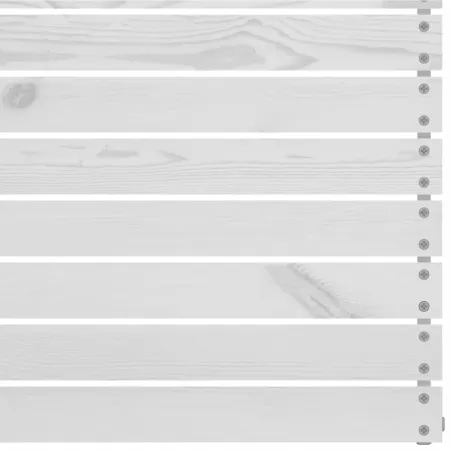 Canapé à 2 places de jardin Blanc Bois de pin solide