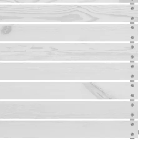 Salon de jardin 4 pcs Blanc Bois de pin massif