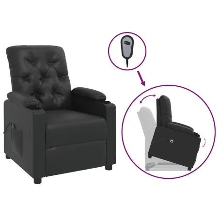 Fauteuil Noir Similicuir