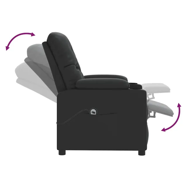 Fauteuil Noir Similicuir