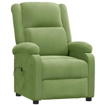 Fauteuil inclinable électrique vert clair velours