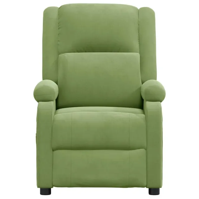 Fauteuil inclinable électrique vert clair velours