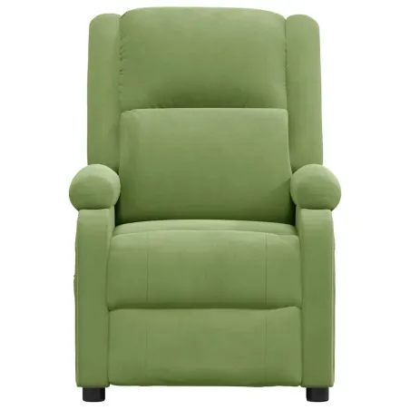 Fauteuil inclinable électrique vert clair velours