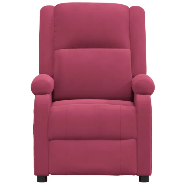 Fauteuil inclinable électrique rouge bordeaux velours