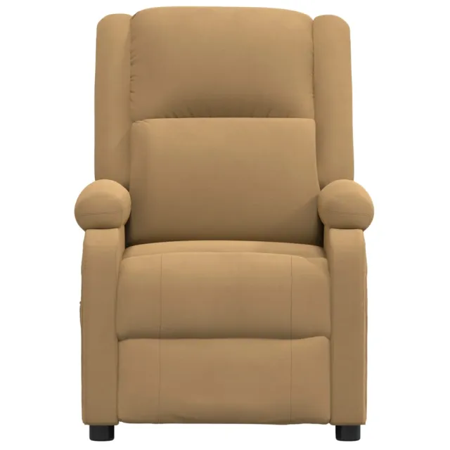 Fauteuil inclinable électrique Marron Velours