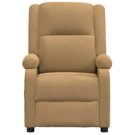 Fauteuil inclinable électrique Marron Velours