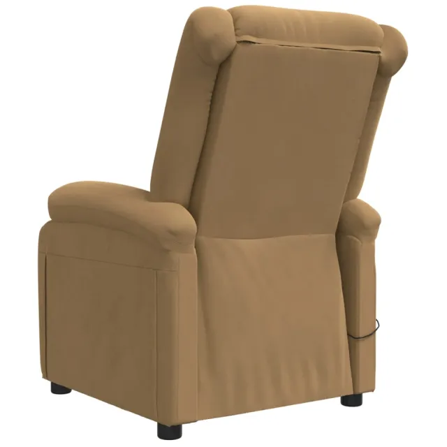 Fauteuil inclinable électrique Marron Velours