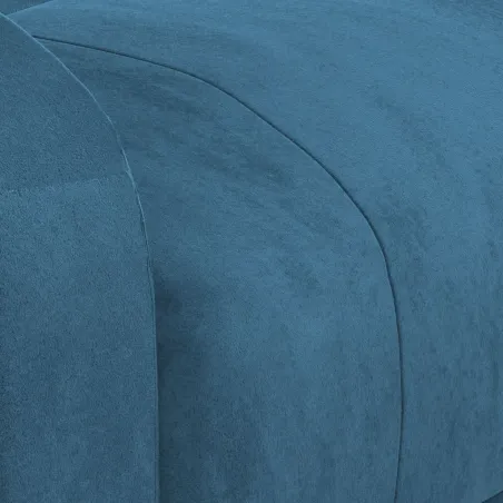 Fauteuil inclinable électrique bleu velours