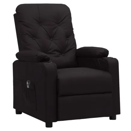 Fauteuil inclinable électrique Noir Similicuir 2