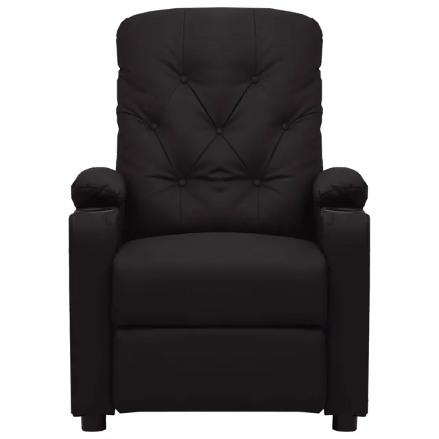 Fauteuil inclinable électrique Noir Similicuir