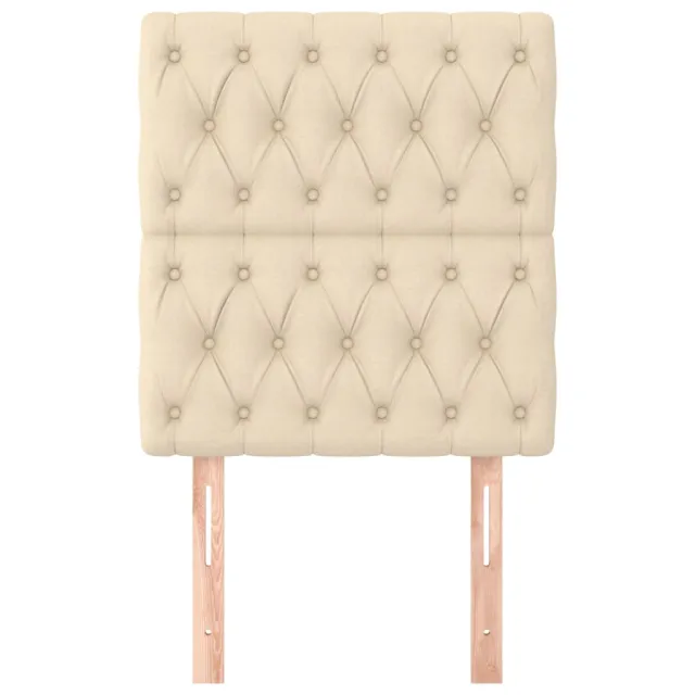 Tête de lit Crème 80x7x118/128 cm Tissu