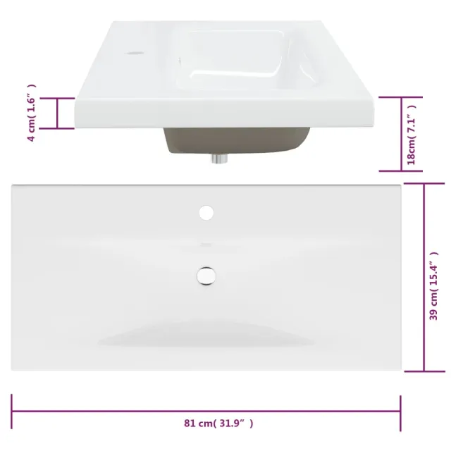 Meuble lavabo avec bassin intégré Sonoma gris Bois d'ingénierie