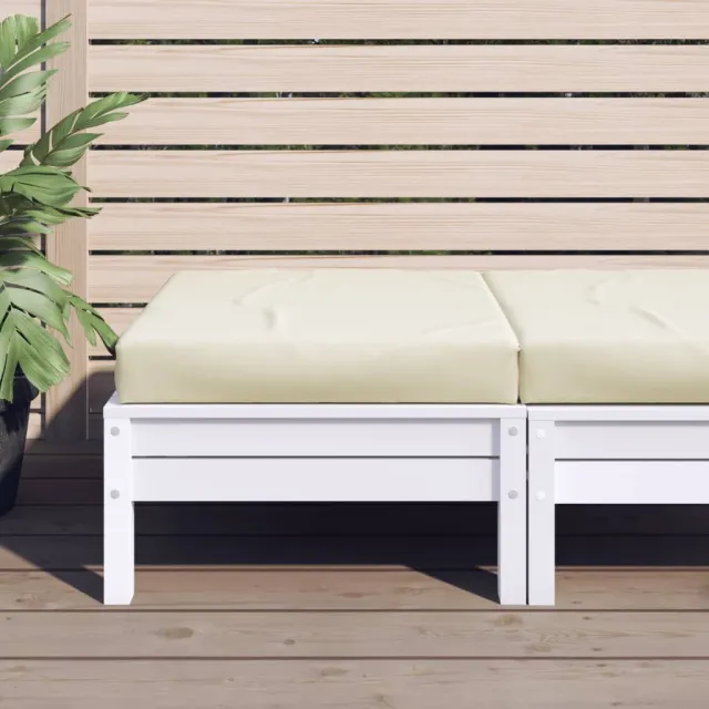 Coussin de palette crème 60x60x6 cm tissu oxford