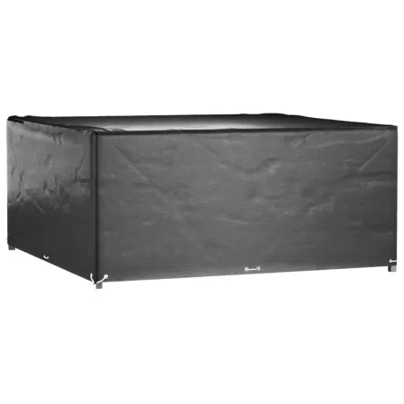 Housses de salon de jardin 2 pcs 16 œillets 205x205x90 cm carré