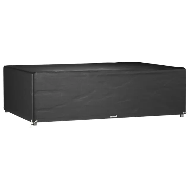 Housses de salon de jardin 2 pcs 12 œillets rectangulaire