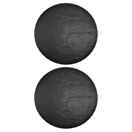 Housses pour salon îlot 2 pcs 8 œillets Ø188x50 cm rond