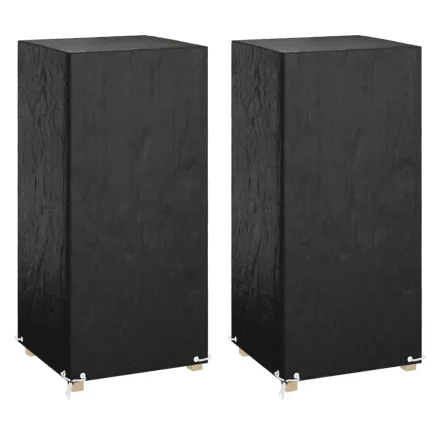 Housses de chaise de jardin 2 pcs 8 œillets 75x70x140 cm PE