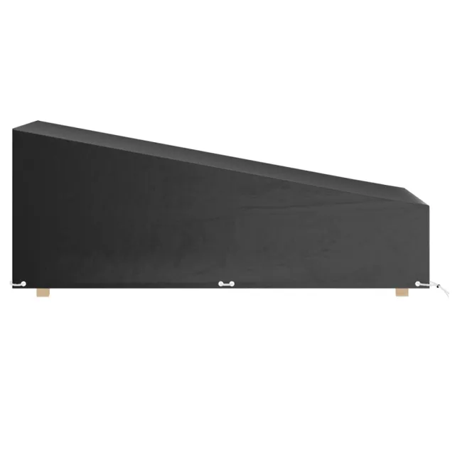 Housses pour chaise longue 2 pcs 12 œillets 205x75x40/70 cm PE