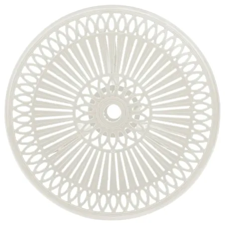 Table de jardin Blanc 62x62x65 cm Aluminium coulé