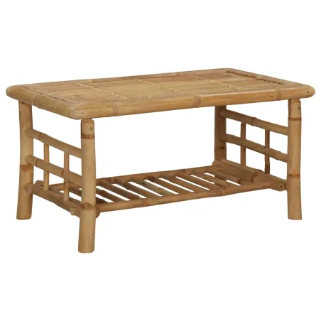 Salon de jardin 4 pcs avec coussins Bambou