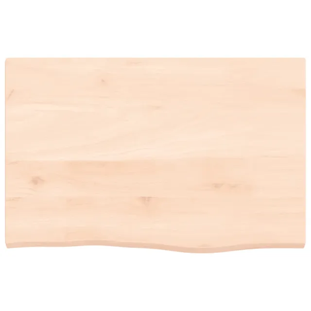 Dessus de table 60x40x2 cm bois de chêne massif non traité