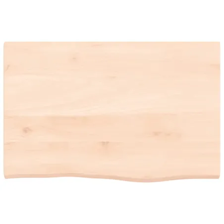 Dessus de table 60x40x2 cm bois de chêne massif non traité