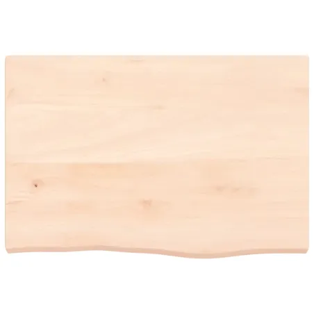 Dessus de table 60x40x(2-4) cm bois de chêne massif non traité