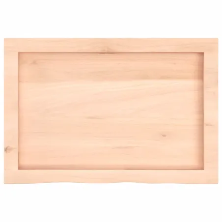 Dessus de table 60x40x(2-4) cm bois de chêne massif non traité