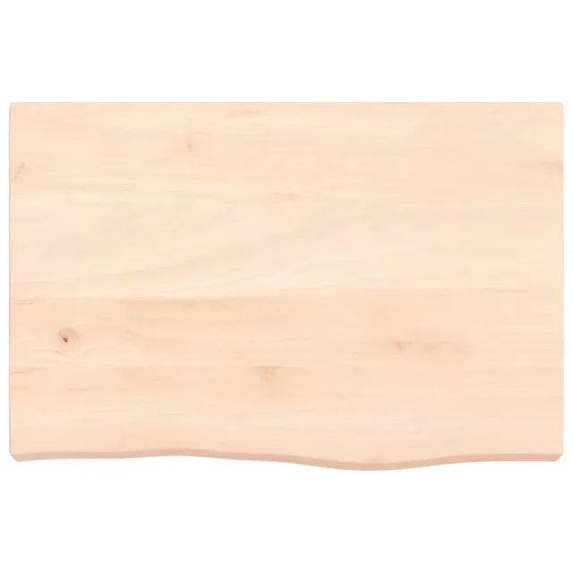 Dessus de table 60x40x(2-6) cm bois de chêne massif non traité