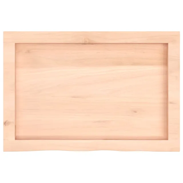 Dessus de table 60x40x(2-6) cm bois de chêne massif non traité