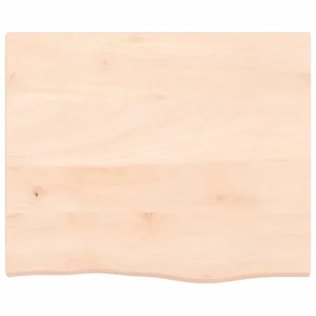 Dessus de table 60x50x2 cm bois de chêne massif non traité