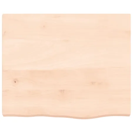 Dessus de table 60x50x(2-4) cm bois de chêne massif non traité