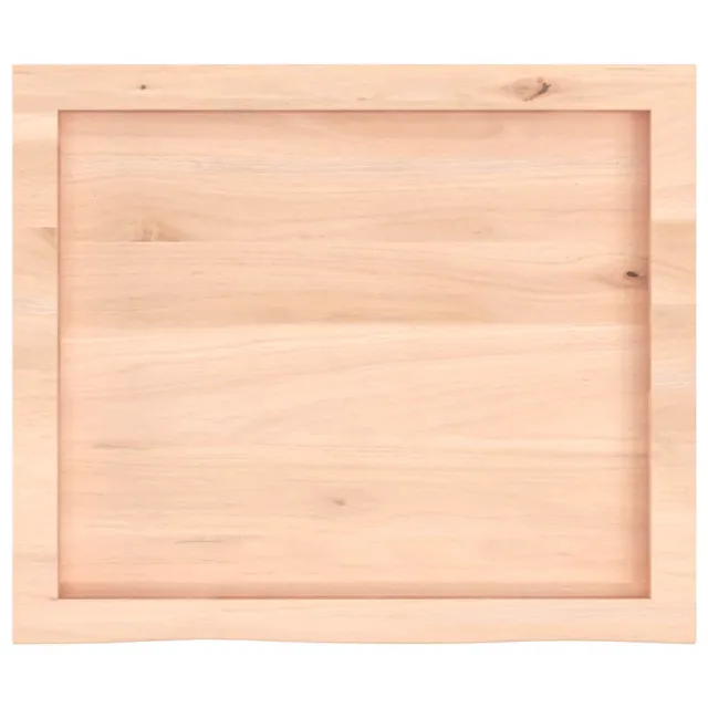 Dessus de table 60x50x(2-4) cm bois de chêne massif non traité