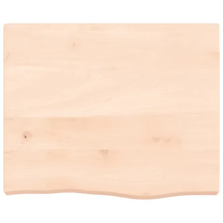 Dessus de table 60x50x(2-6) cm bois de chêne massif non traité