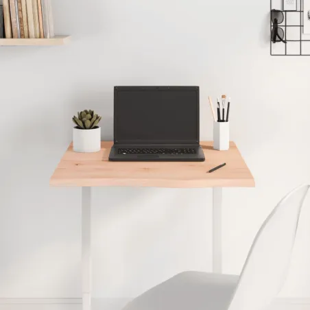 Dessus de table 60x60x2 cm bois de chêne massif non traité