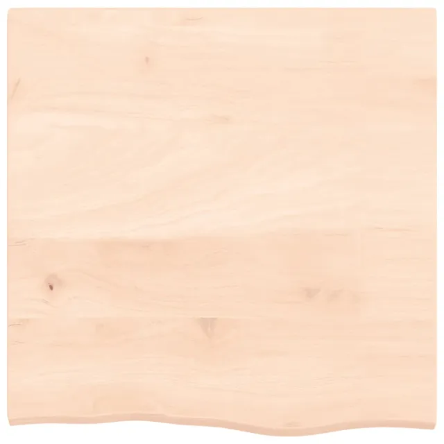 Dessus de table 60x60x2 cm bois de chêne massif non traité