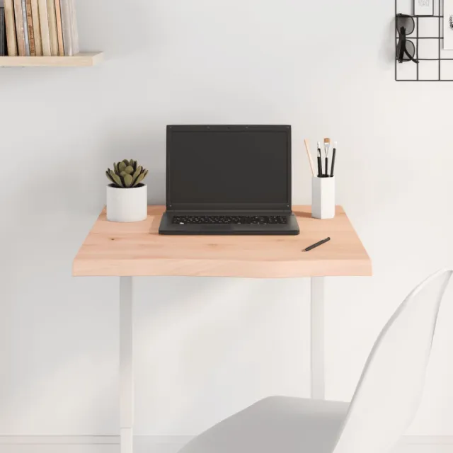 Dessus de table 60x60x(2-4) cm bois de chêne massif non traité