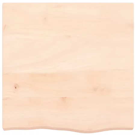 Dessus de table 60x60x(2-6) cm bois de chêne massif non traité