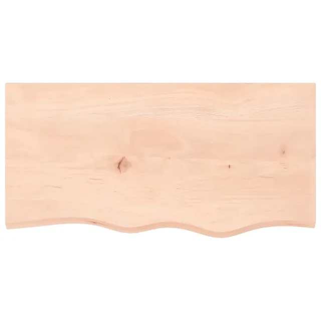 Dessus de table 80x40x2 cm bois de chêne massif non traité