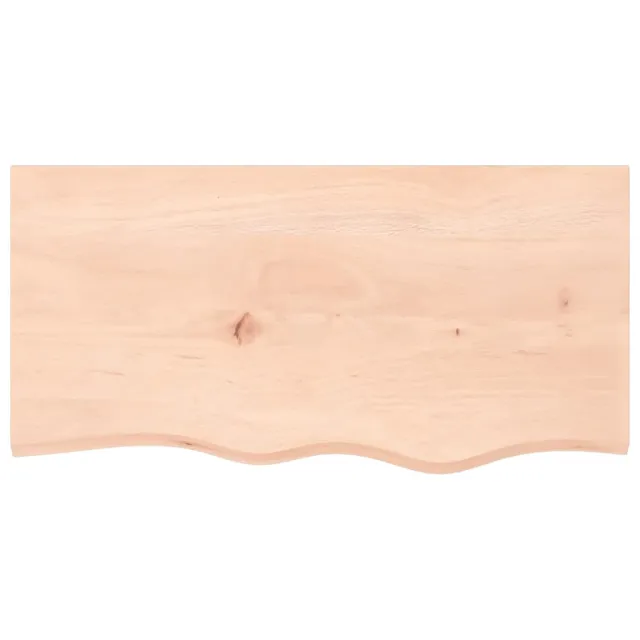 Dessus de table 80x40x(2-4) cm bois de chêne massif non traité