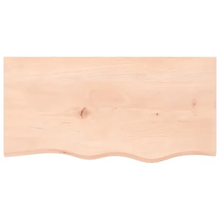 Dessus de table 80x40x(2-6) cm bois de chêne massif non traité