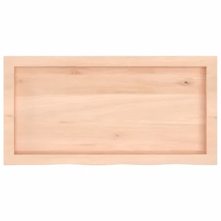 Dessus de table 80x40x(2-6) cm bois de chêne massif non traité