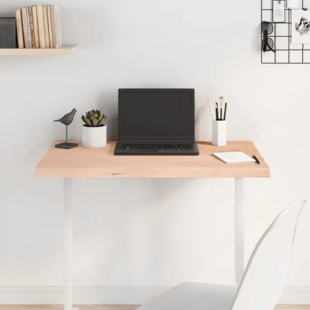 Dessus de table 80x50x(2-4) cm bois de chêne massif non traité