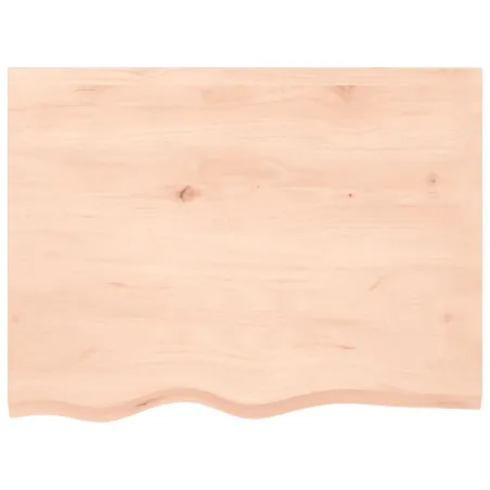 Dessus de table 80x60x2 cm bois de chêne massif non traité