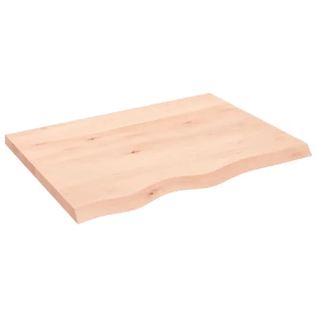 Dessus de table 80x60x(2-4) cm bois de chêne massif non traité