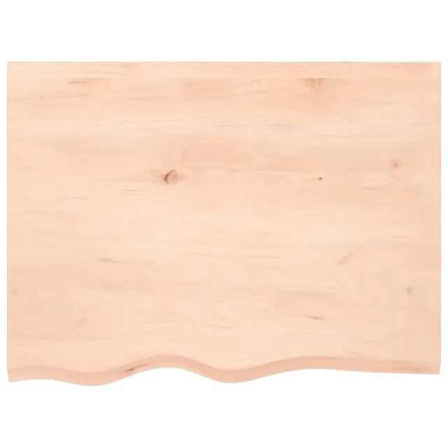 Dessus de table 80x60x(2-4) cm bois de chêne massif non traité